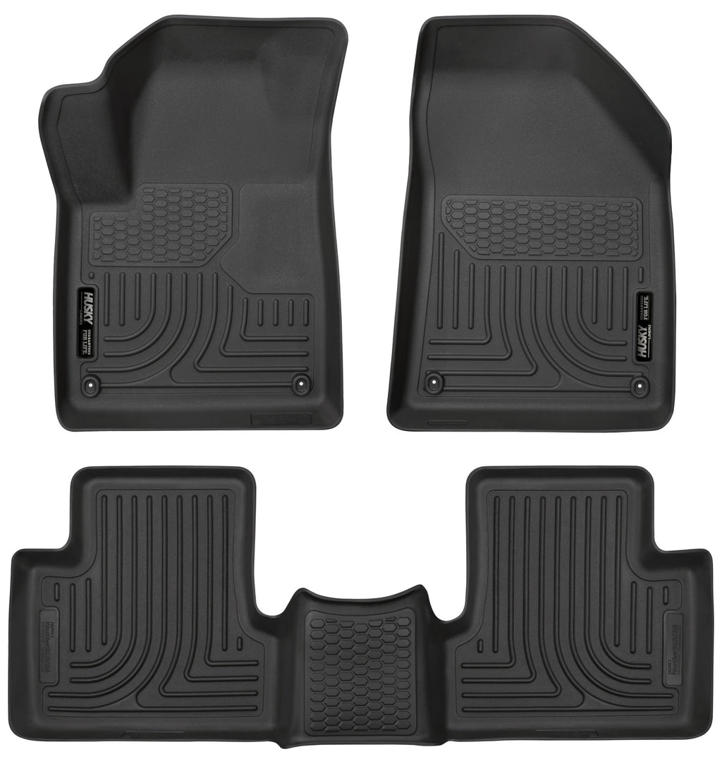 Husky Liners Weatherbeater - Front & 2nd Seat Floor Liners 99091 by Husky Liners