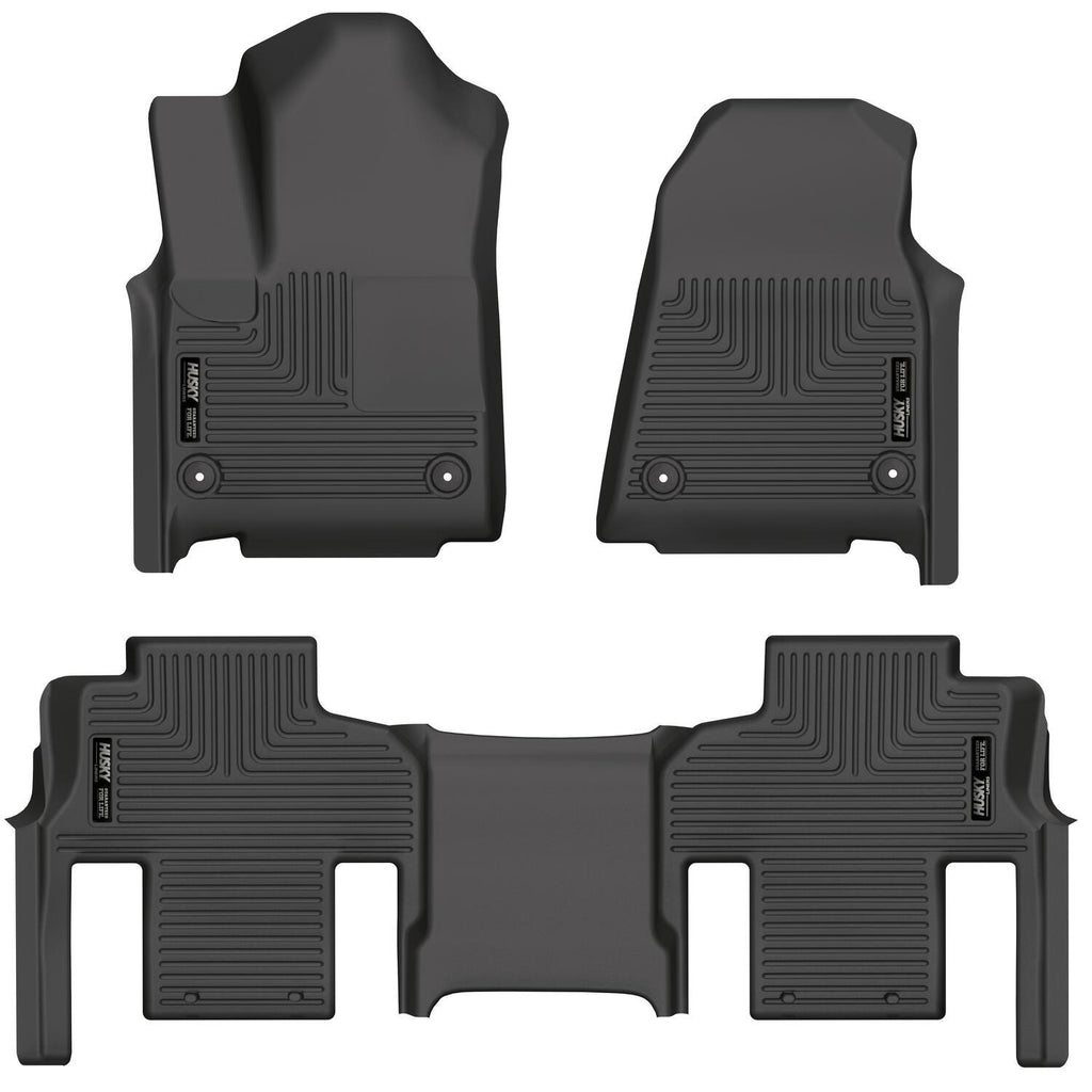 Husky Weatherbeater Front & 2nd Seat Floor Liners (Footwell Coverage) 99111 by Husky Liners