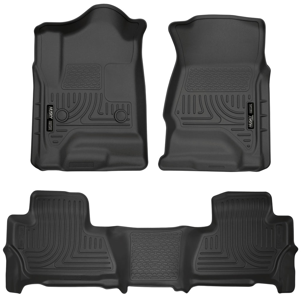 Husky Liners Weatherbeater - Front & 2nd Seat Floor Liners 99201 by Husky Liners
