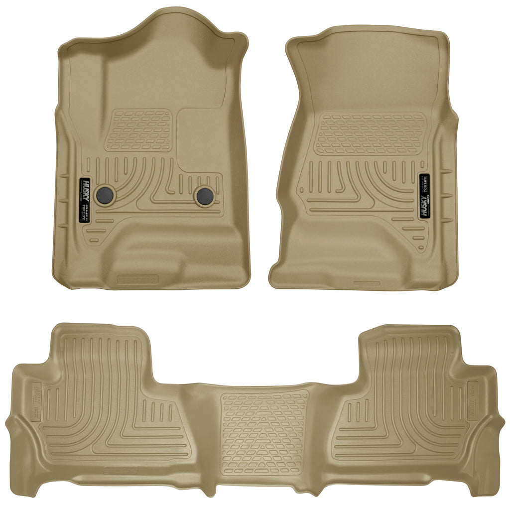 Weatherbeater - Front & 2nd Seat Floor Liners by Husky Liners