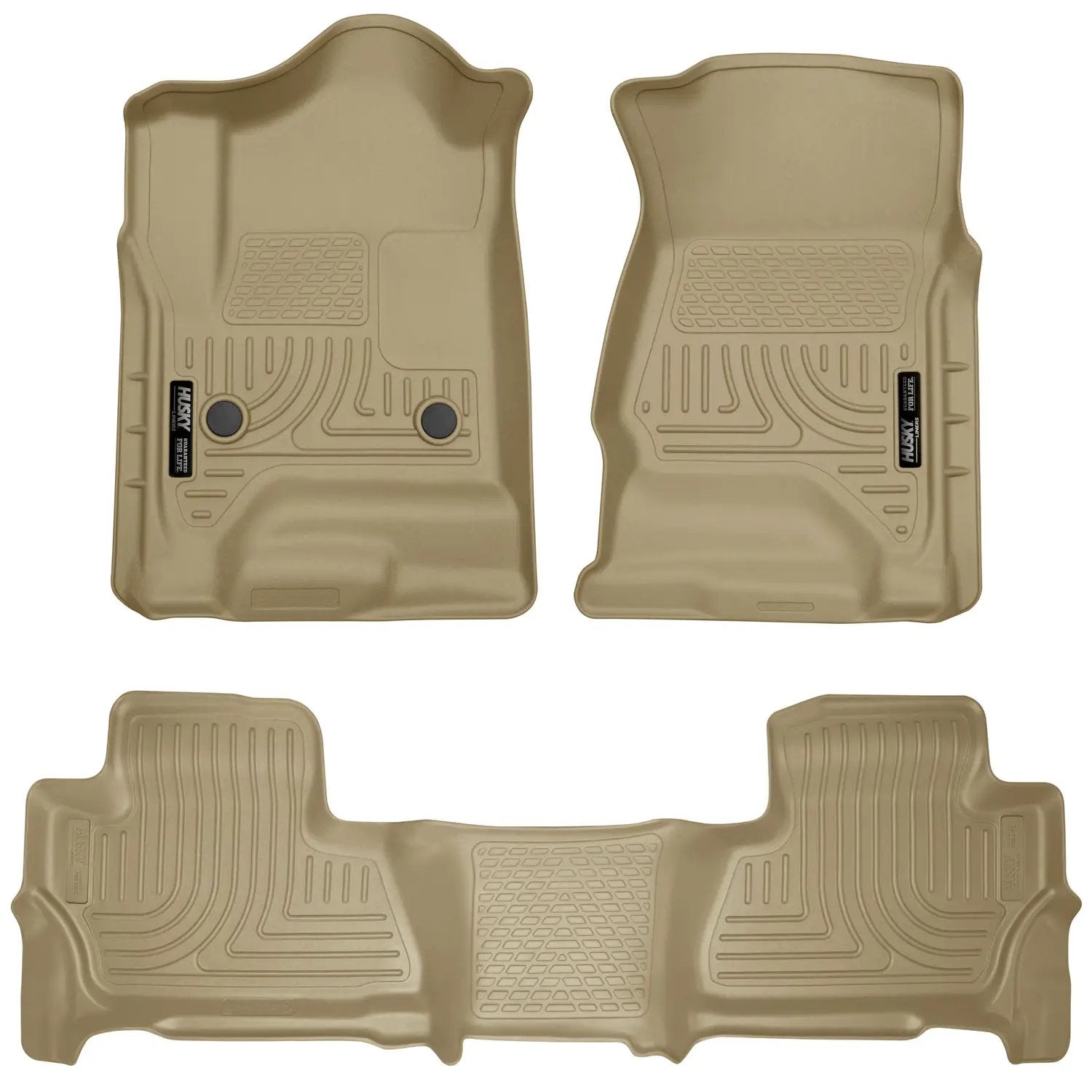 Weatherbeater - Front & 2nd Seat Floor Liners by Husky Liners