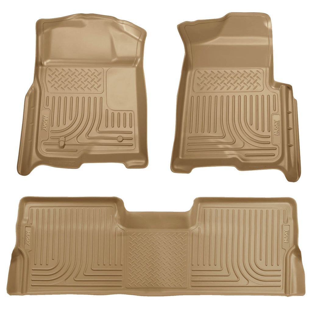 Husky Liners Weatherbeater - Front & 2nd Seat Floor Liners (Footwell Coverage) 98333 by Husky Liners