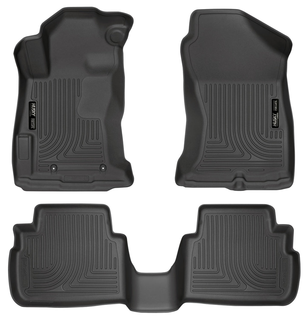 Husky Weatherbeater Front & 2nd Seat Floor Liners 99661 by Husky Liners