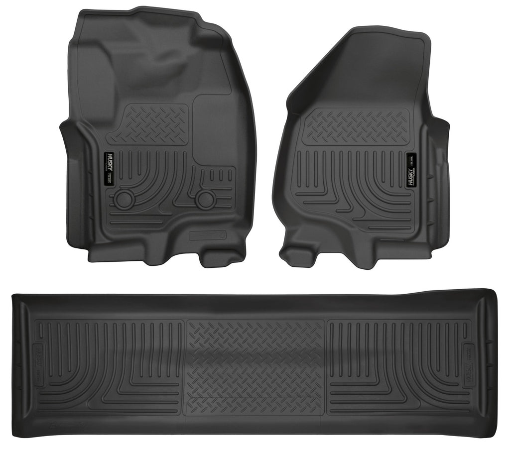 Husky Liners Weatherbeater - Front & 2nd Seat Floor Liners (Footwell Coverage) 99711 by Husky Liners