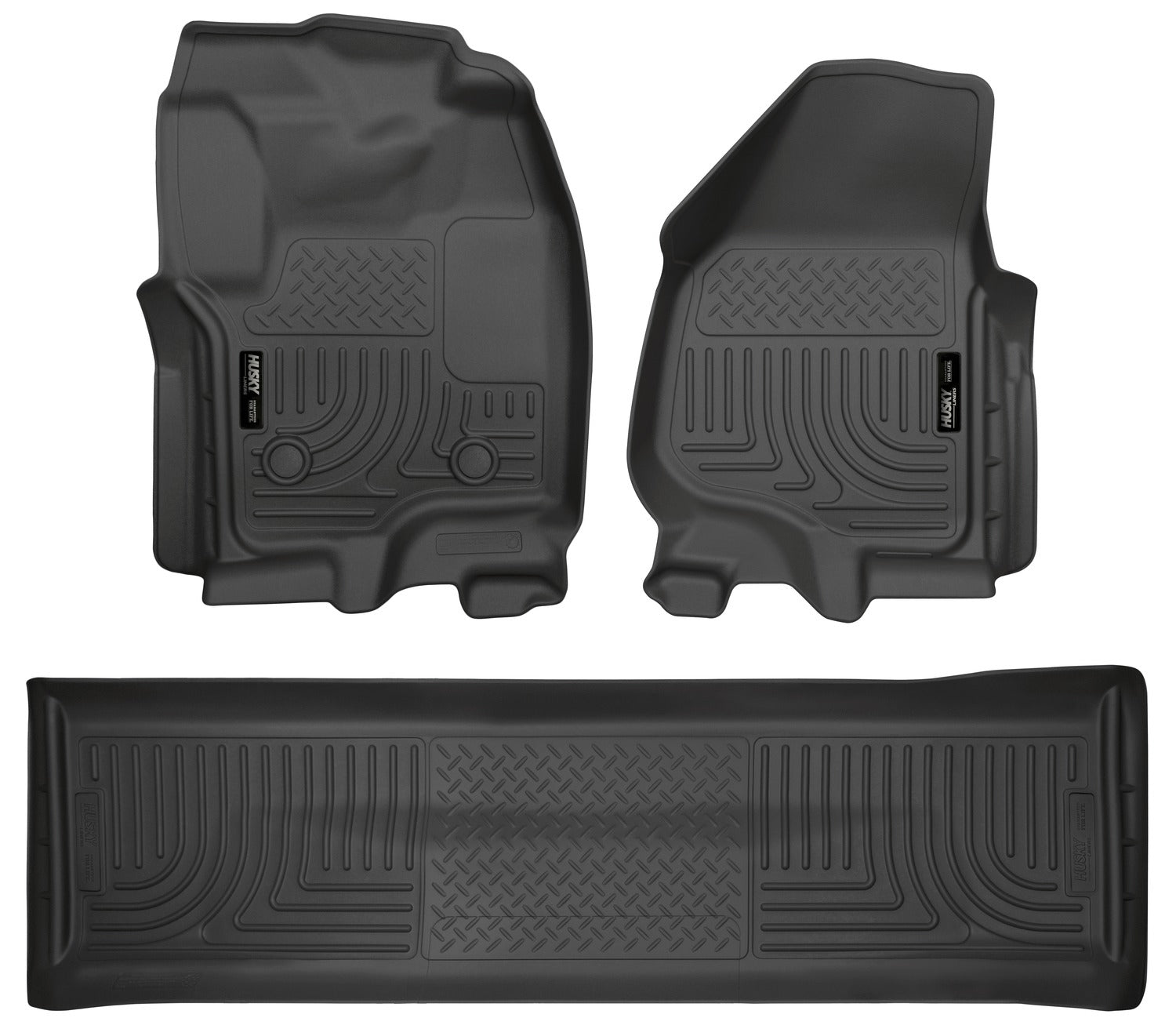 Husky Liners Weatherbeater - Front & 2nd Seat Floor Liners (Footwell Coverage) 99711 by Husky Liners