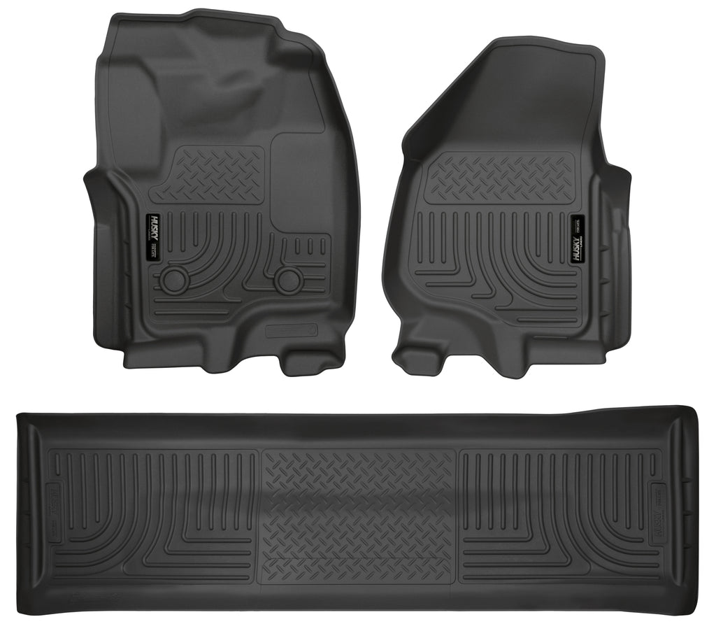 Weatherbeater - Front & 2nd Seat Floor Liners (Footwell Coverage) by Husky Liners