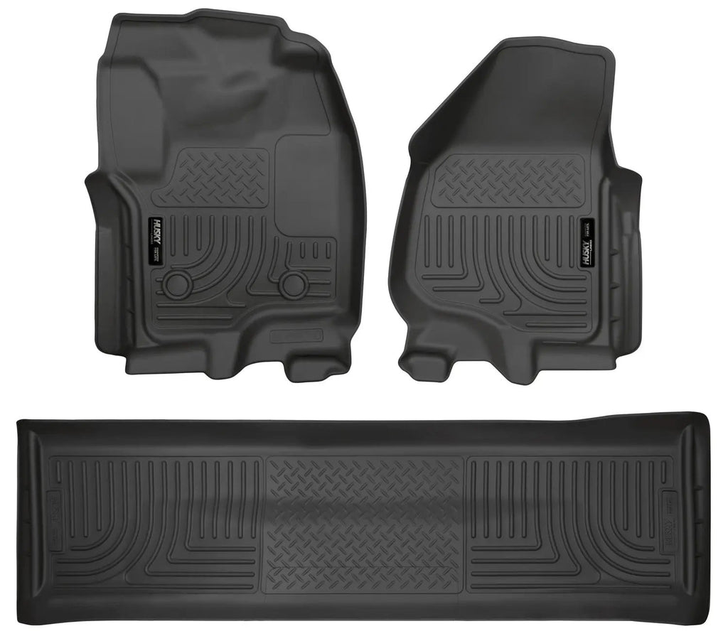 Weatherbeater - Front & 2nd Seat Floor Liners (Footwell Coverage) by Husky Liners
