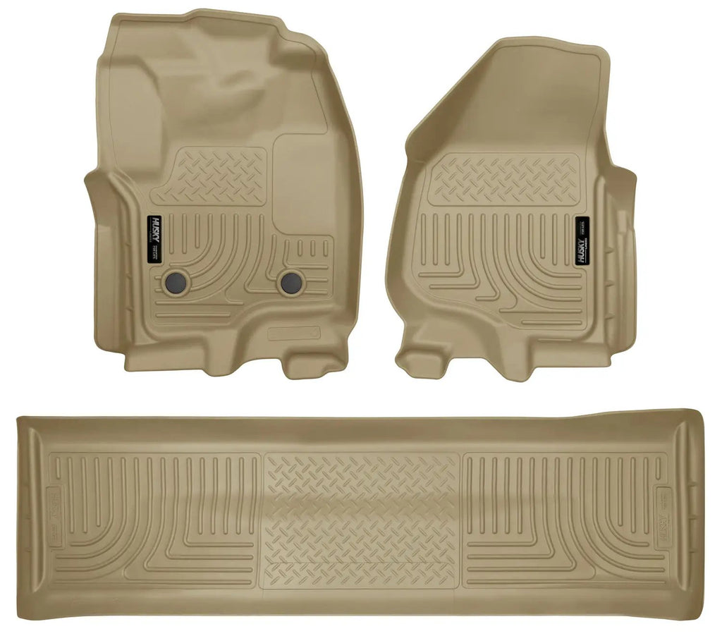Weatherbeater - Front & 2nd Seat Floor Liners (Footwell Coverage) by Husky Liners