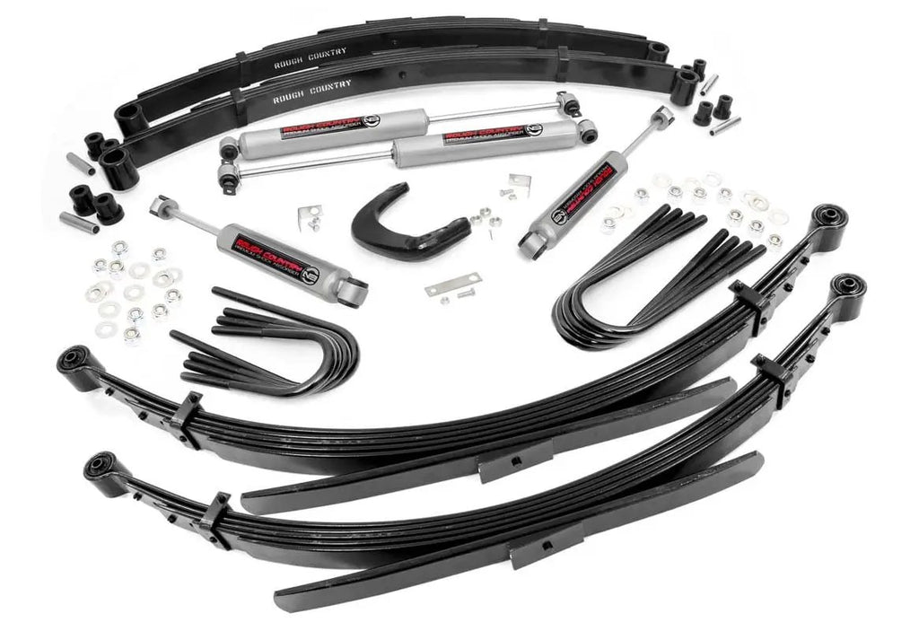 4 Inch Lift Kit | 56 Inch RR Springs | Chevy/GMC 3/4-Ton Suburban/C25/K25 Truck (77-87) by Rough Country