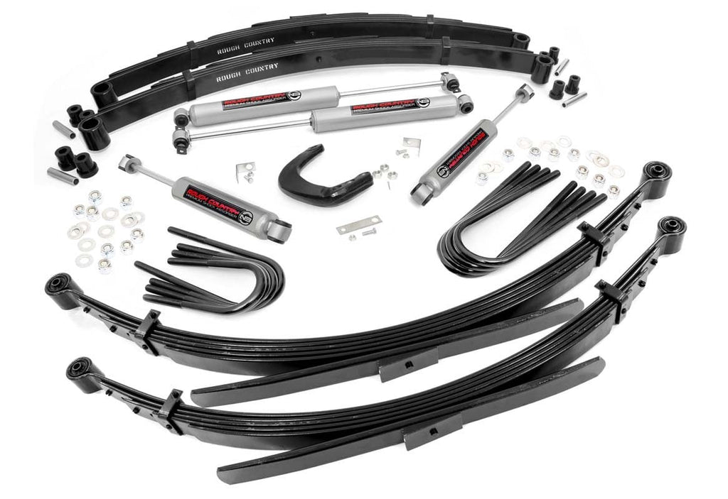 4 Inch Lift Kit | 56 Inch RR Springs | Chevy/GMC 3/4-Ton Suburban 4WD (88-91) by Rough Country