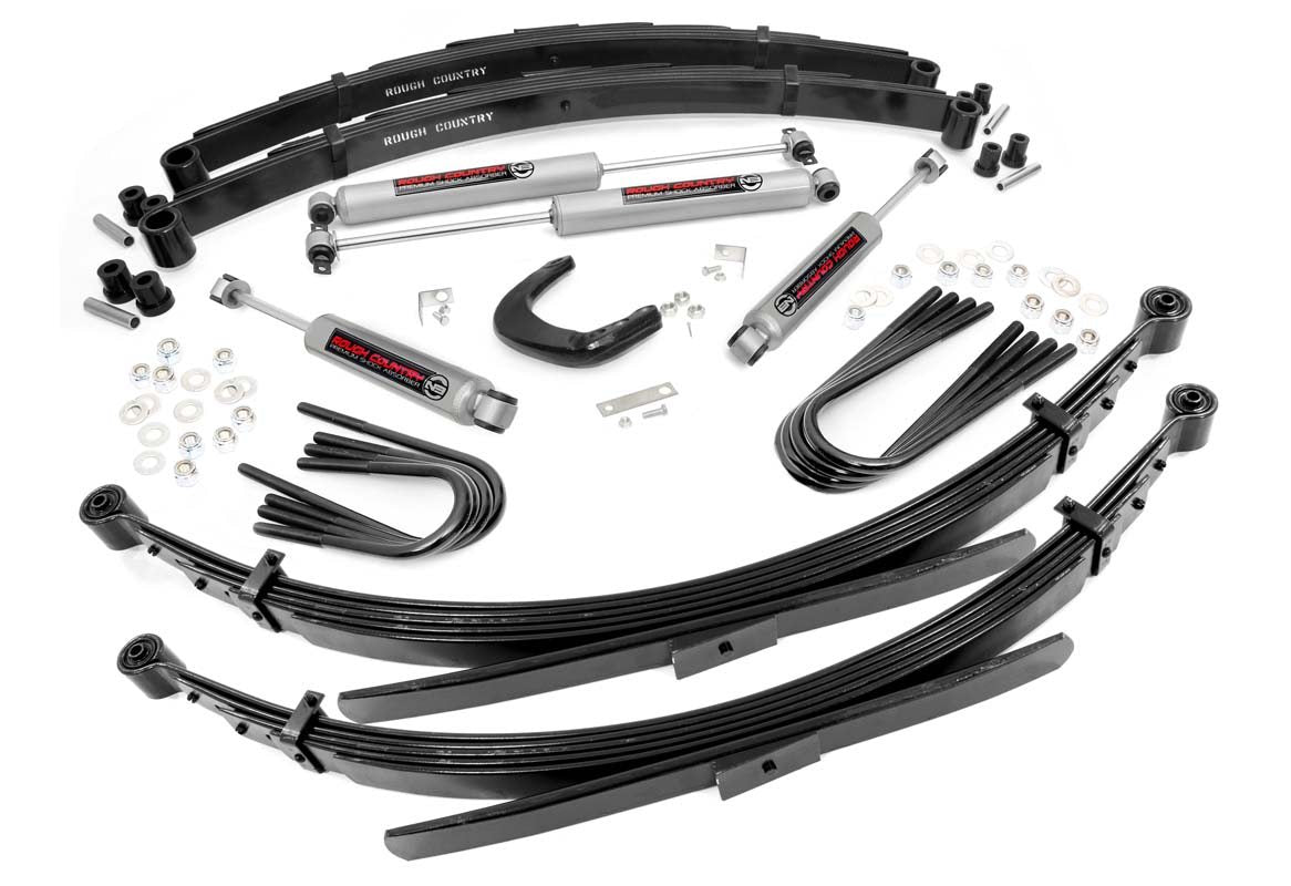 4 Inch Lift Kit | 56 Inch RR Springs | Chevy/GMC 3/4-Ton Suburban 4WD (88-91) by Rough Country