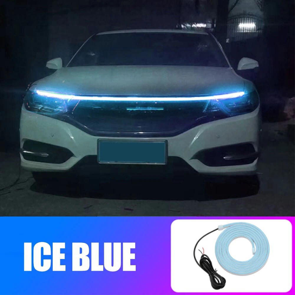 180cm 12V Car Front Hood LED Daytime Running Decorative Flexible Light Strip Waterproof IP68 for Cars Trucks SUVs by Nino Auto Repair