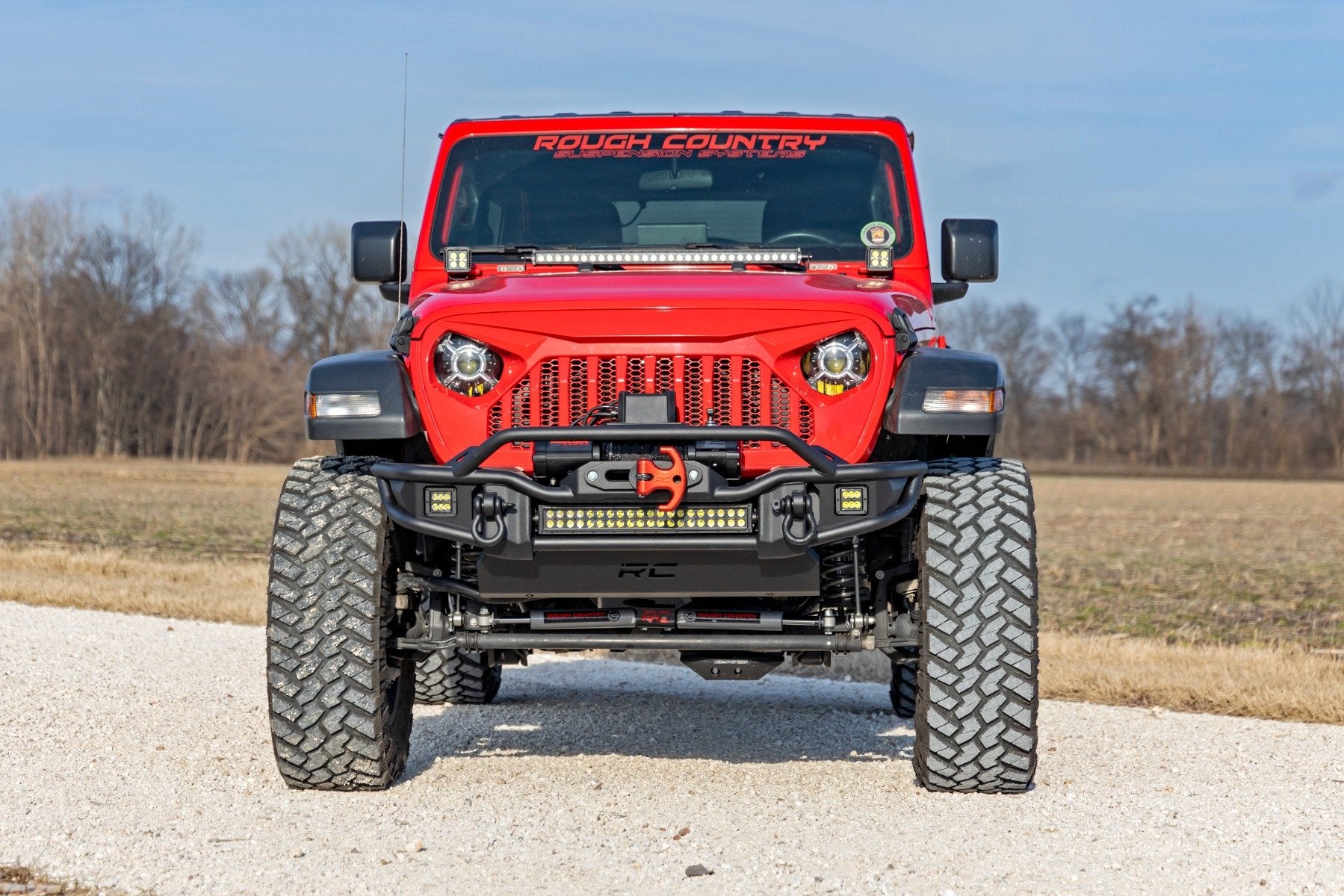 3.5 Inch lift Kit | C/A Drop | FR D/S | Jeep Wrangler Unlimited 4WD (24-26) by Rough Country