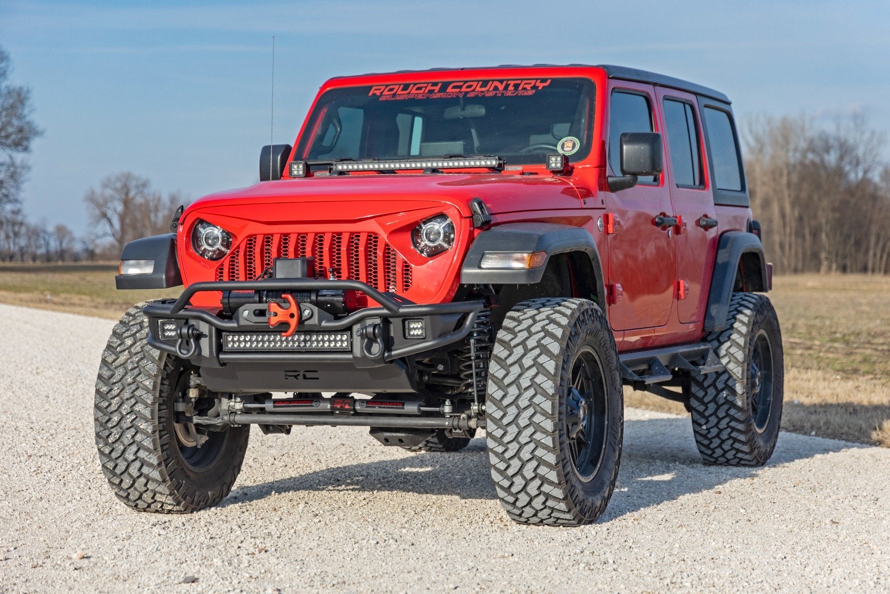 3.5 Inch lift Kit | C/A Drop | FR D/S | M1R | Jeep Wrangler Unlimited (24-26) by Rough Country