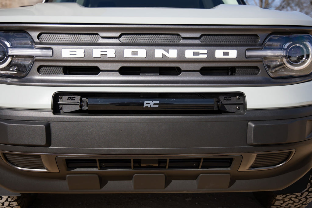 LED Light Kit | Bumper Mount | 20" Black Single Row | Ford Bronco Sport (21-26) by Rough Country