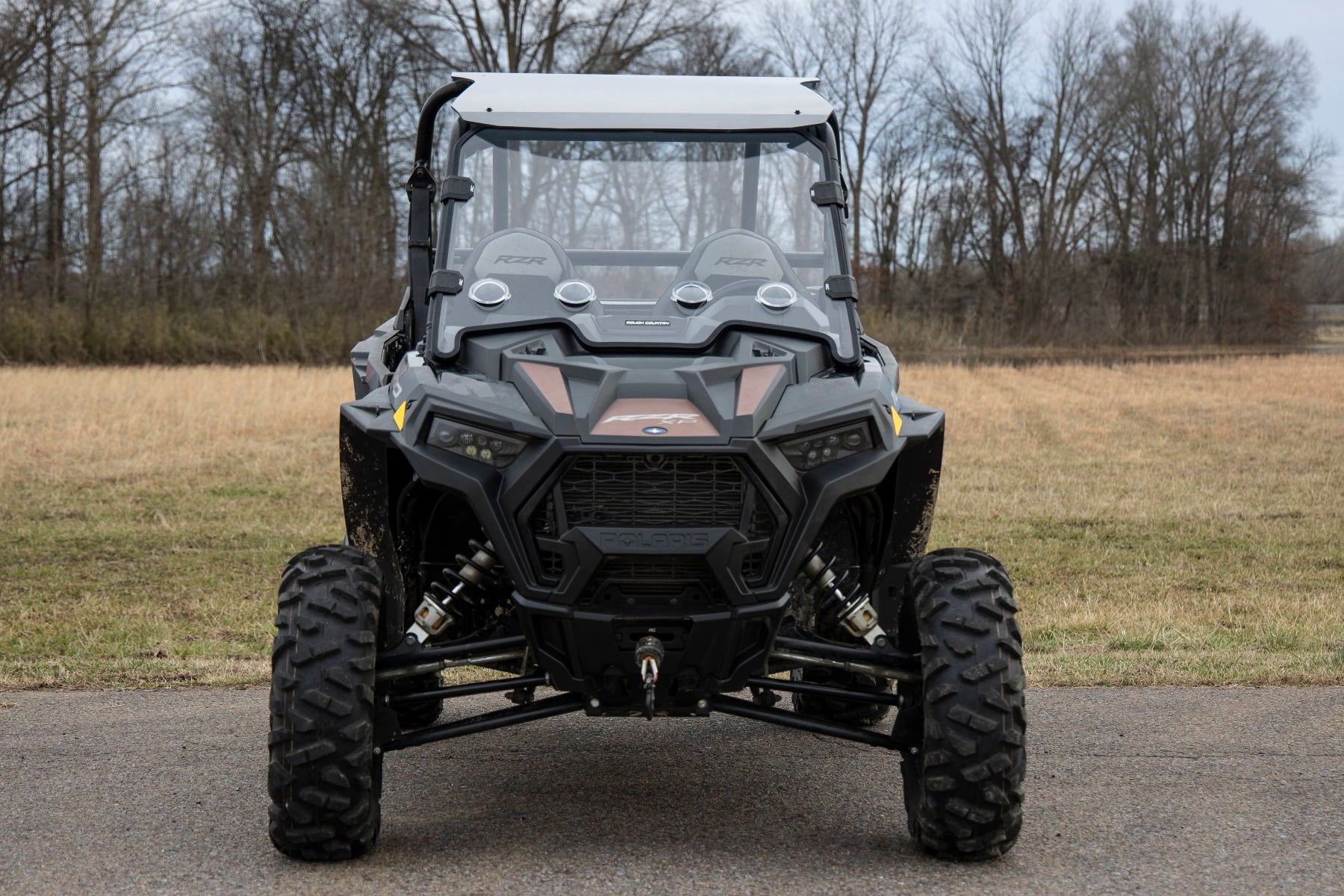 Vented Full Windshield | Scratch Resistant | Polaris RZR XP 1000 by Rough Country