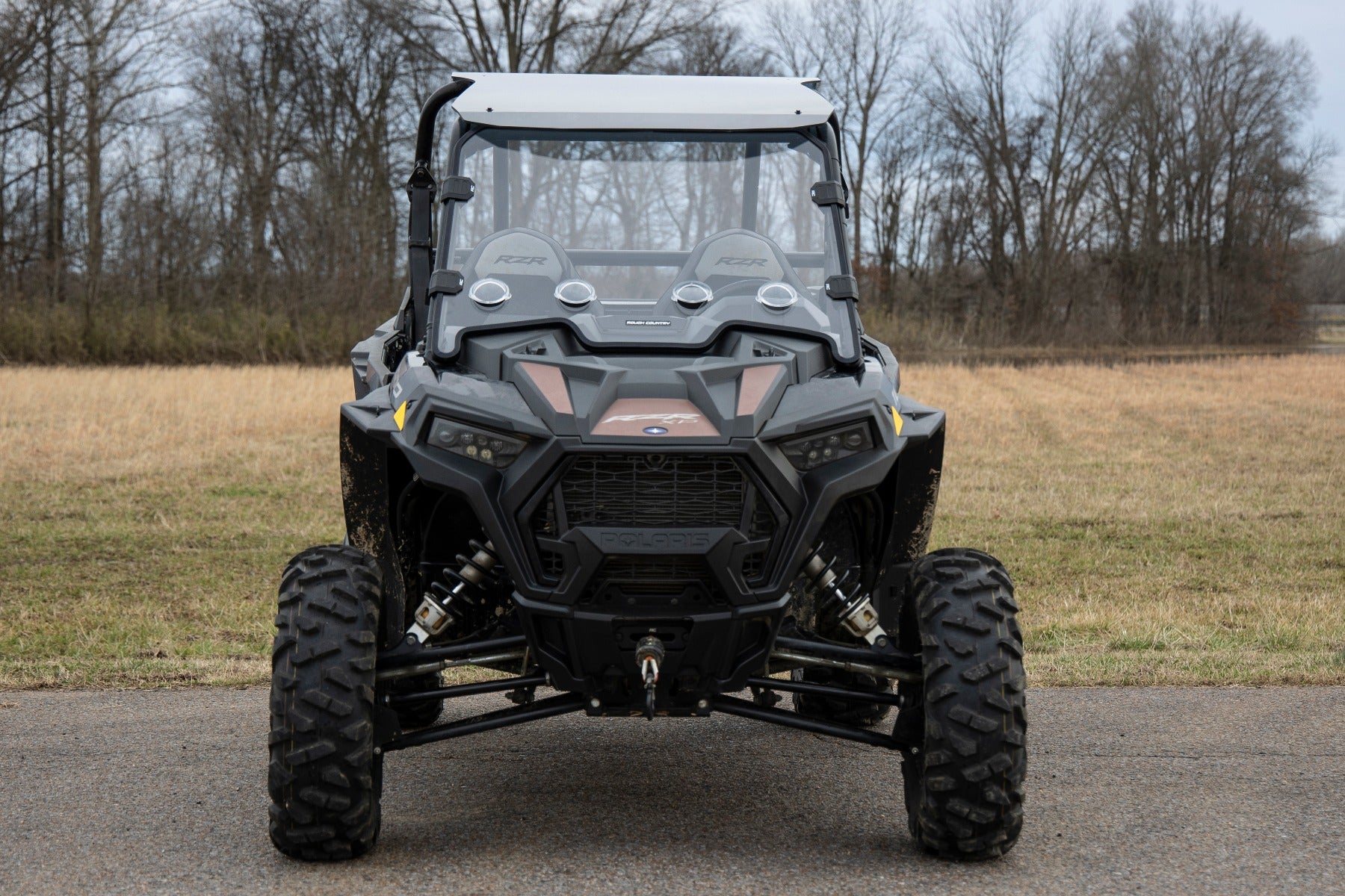 Vented Full Windshield | Scratch Resistant | Polaris RZR XP 1000 by Rough Country