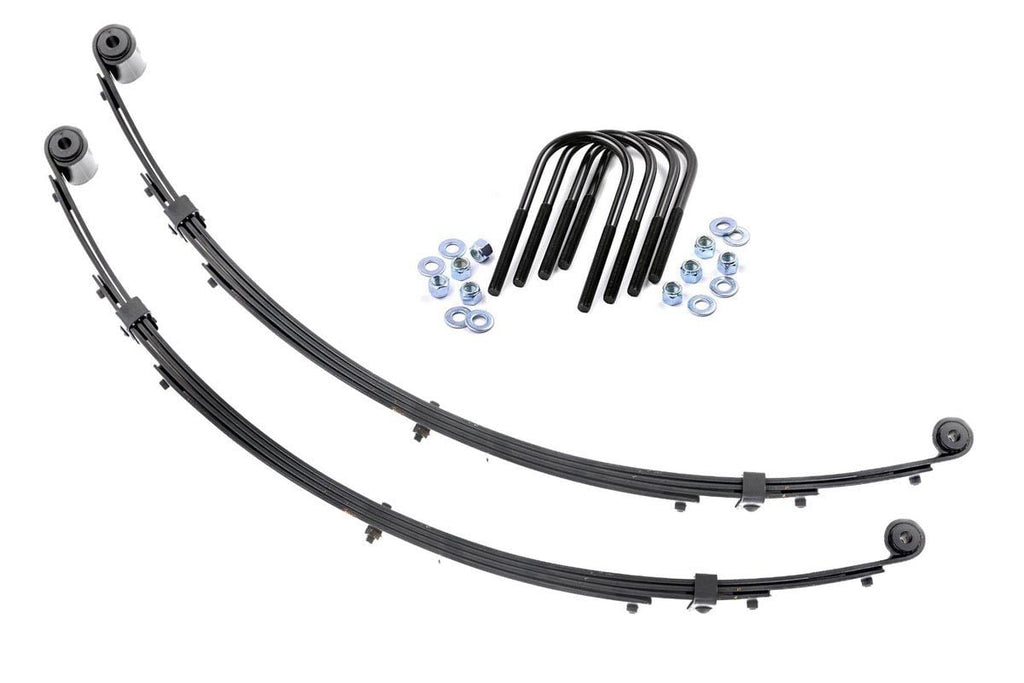 Front Leaf Springs | 4" Lift | Pair | Jeep Wrangler YJ 4WD (1987-1995) by Rough Country