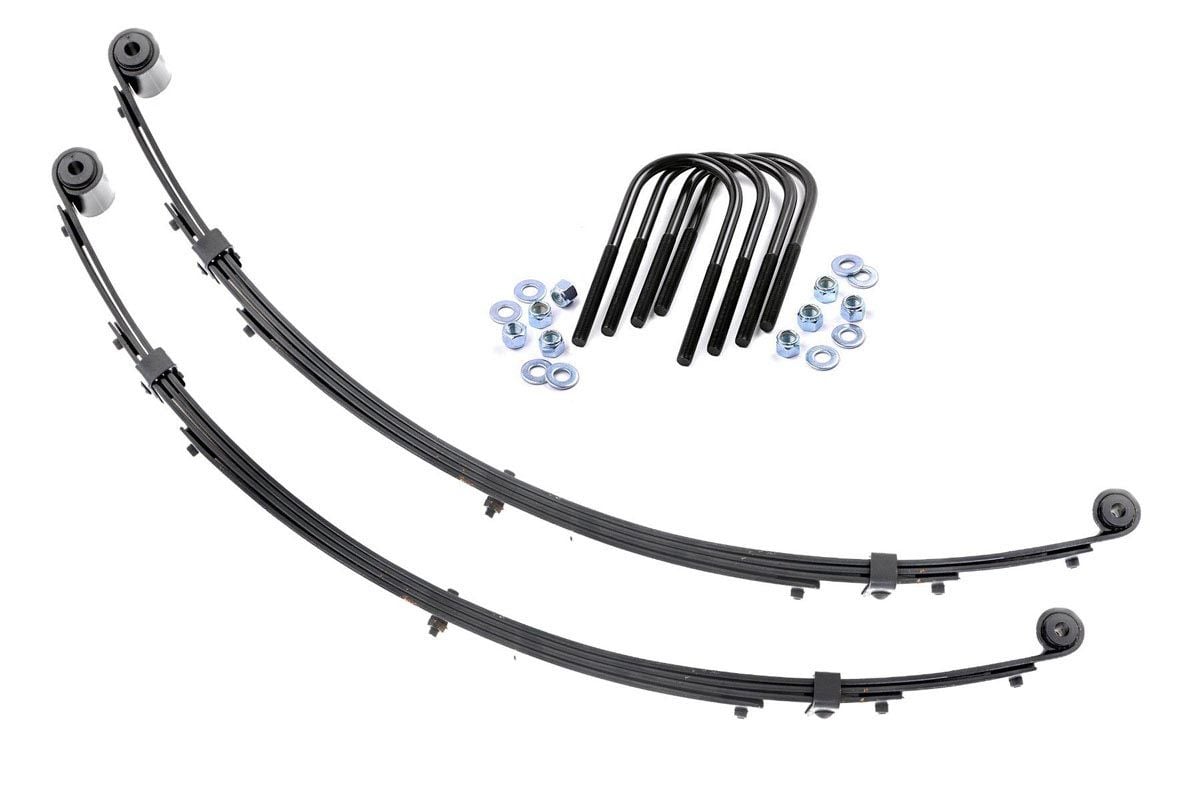 Front Leaf Springs | 4" Lift | Pair | Jeep Wrangler YJ 4WD (1987-1995) by Rough Country