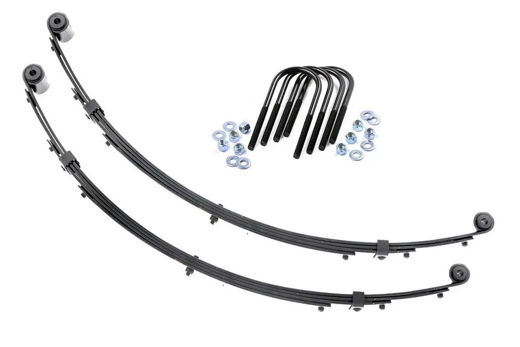 Front Leaf Springs | 4" Lift | Pair | Jeep Wrangler YJ 4WD (1987-1995) by Rough Country