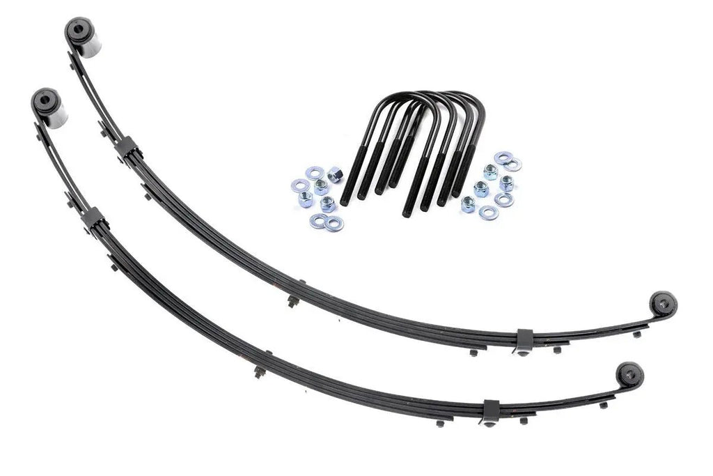 Front Leaf Springs | 4" Lift | Pair | Jeep Wrangler YJ 4WD (1987-1995) by Rough Country
