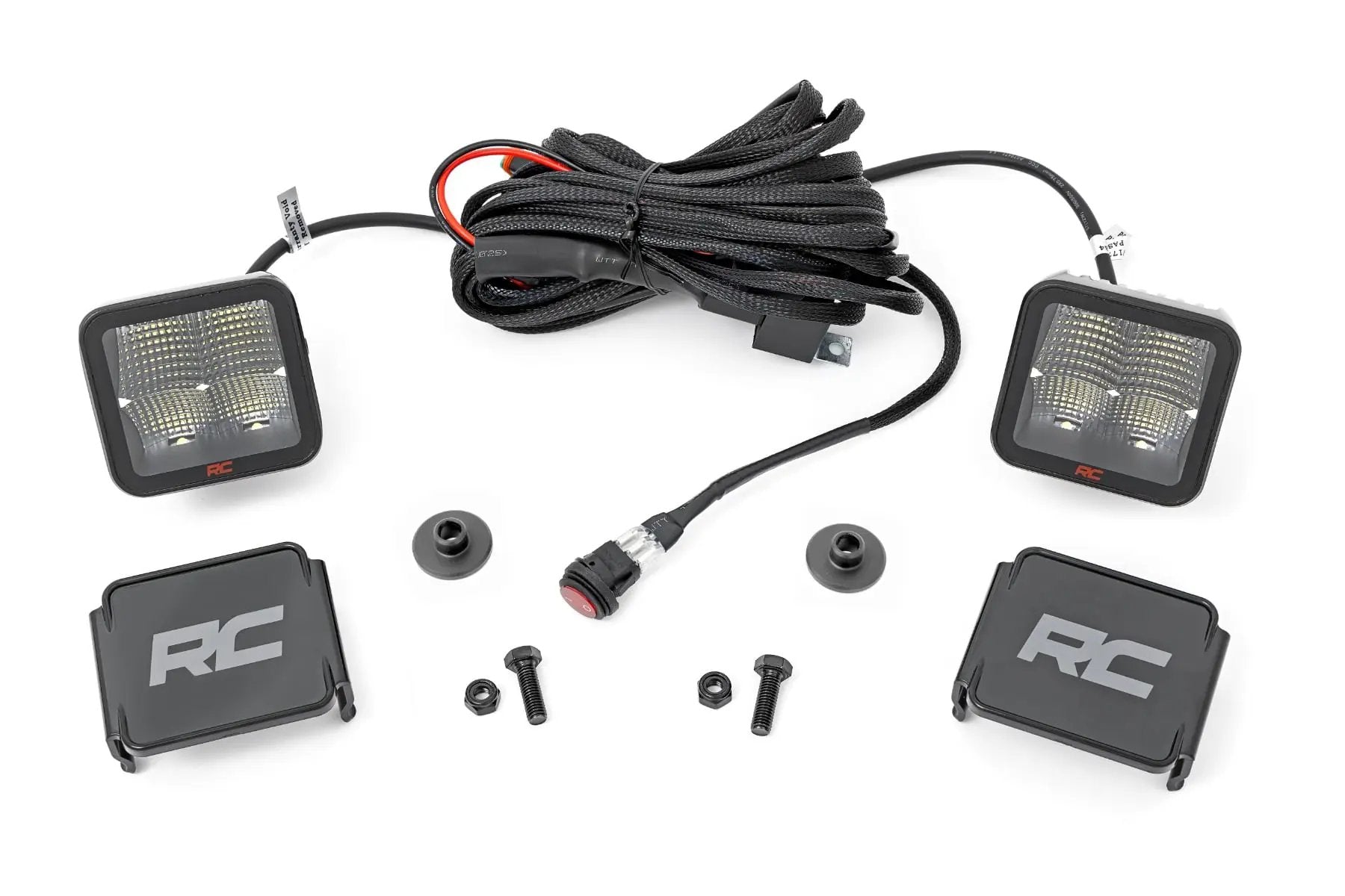 LED Light Kit | Ditch Mount | 2" Spectrum Pair | Spot Pattern | Ford Bronco (21-26) by Rough Country