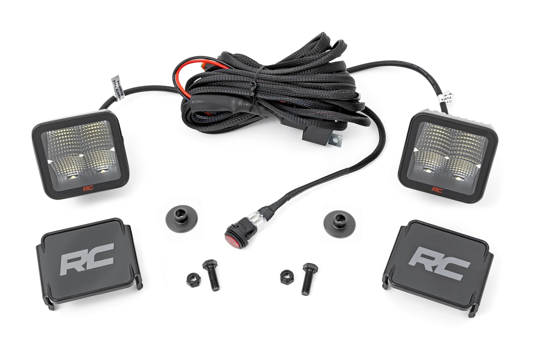LED Light Kit | Ditch Mount | 2" Spectrum Pair | Spot Pattern | Ford Bronco (21-26) by Rough Country