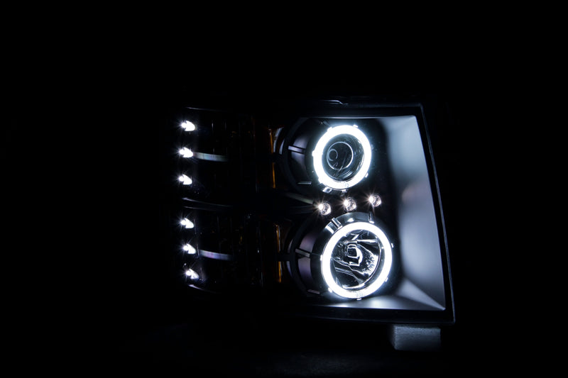 Projector Headlight Set w/Halo by ANZO USA