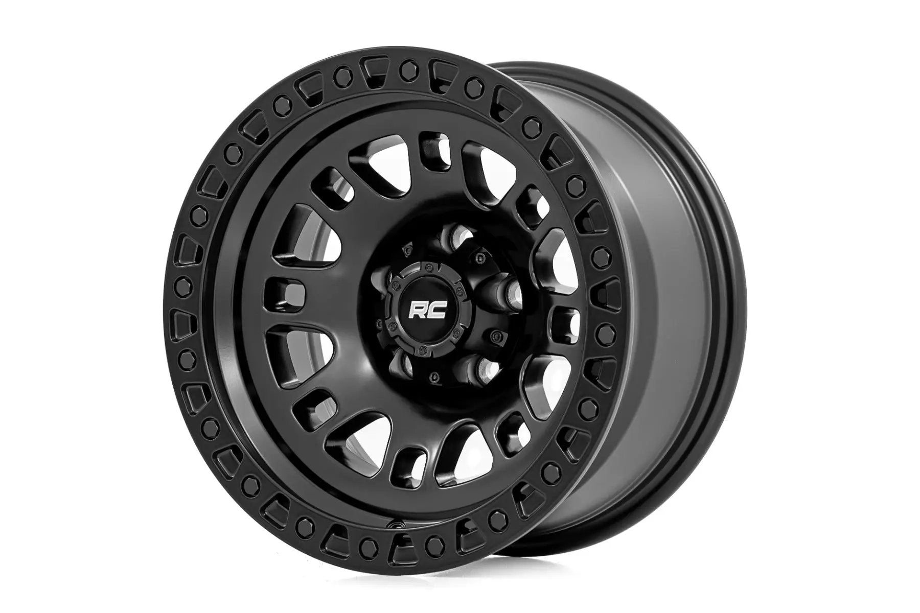 Rough Country 82 Series Wheel | One-Piece | Semi Gloss Black | 18x9 | 5x5 | 0mm by Rough Country
