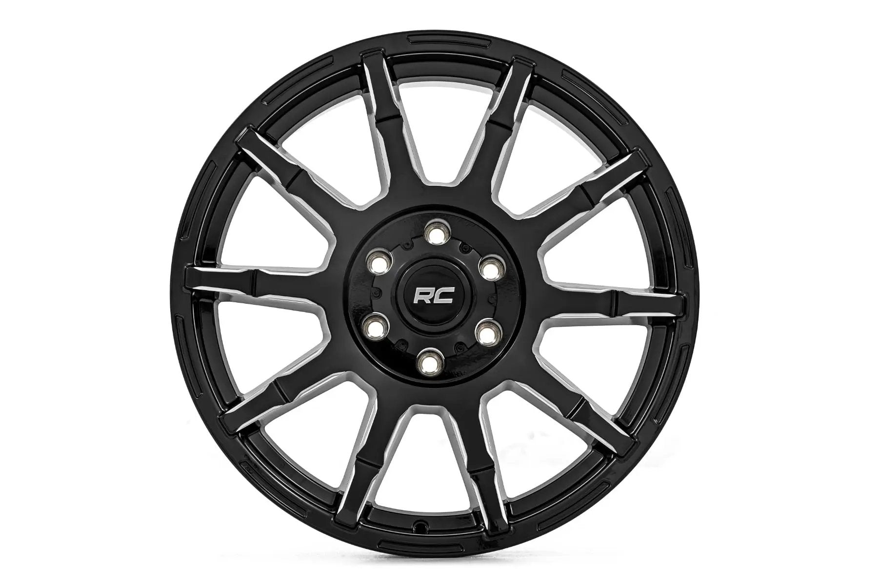 Rough Country 83 Series Wheel | One-Piece | Gloss Black | 20x9 | 8x180 | -12mm by Rough Country