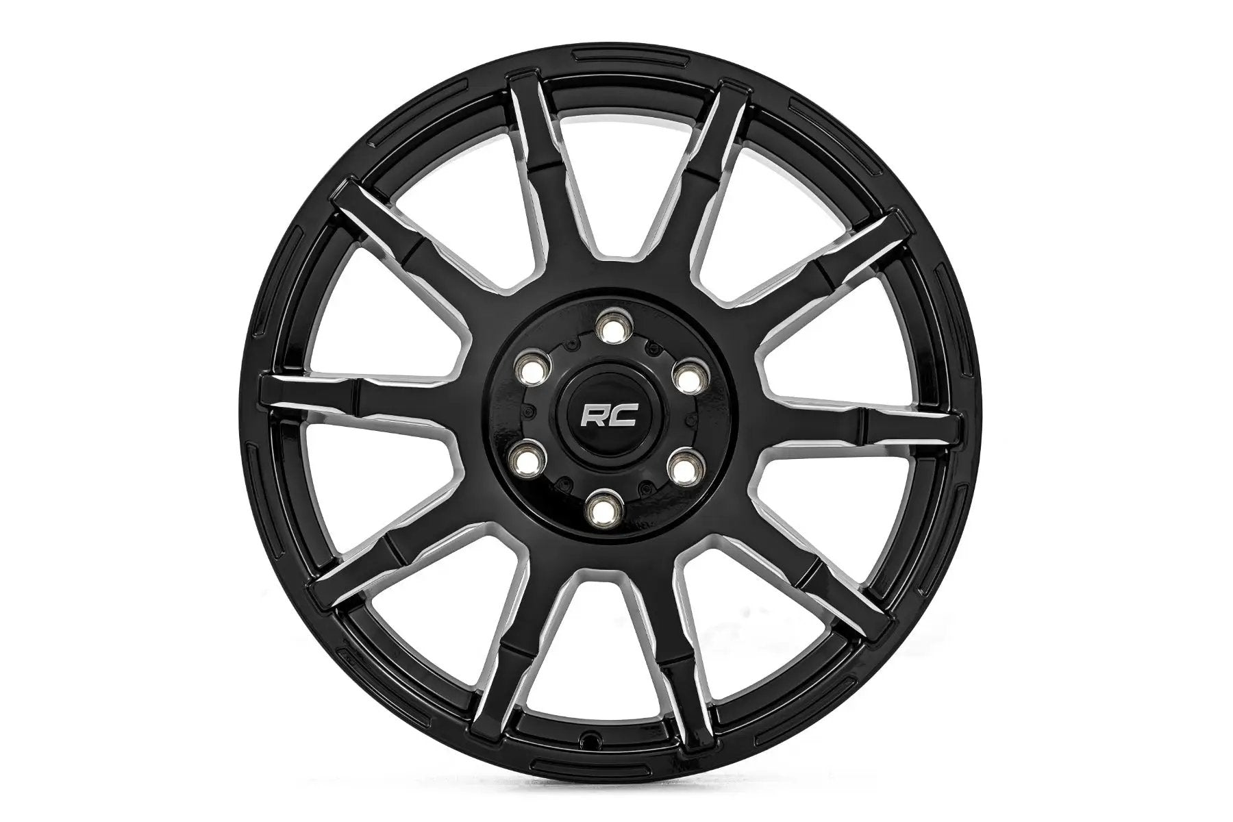 Rough Country 83 Series Wheel | One-Piece | Gloss Black | 20x9 | 8x6.5 | -12mm by Rough Country