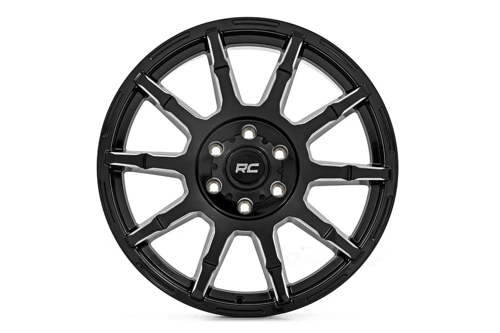Rough Country 83 Series Wheel | One-Piece | Gloss Black | 17x9 | 6x135 | +0mm by Rough Country