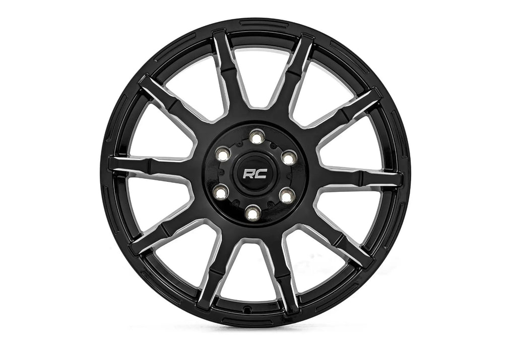 Rough Country 83 Series Wheel | One-Piece | Gloss Black | 17x9 | 6x135 | +0mm by Rough Country