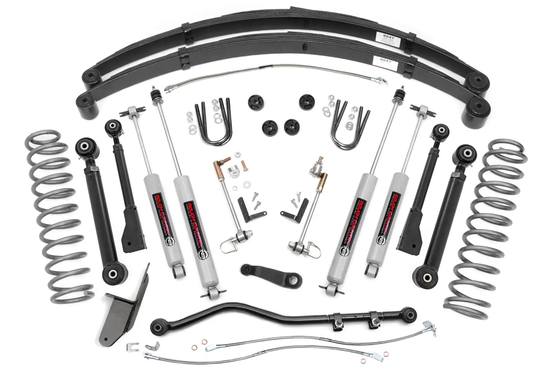 4.5 Inch Lift Kit | RR Springs | X-Series | Jeep Cherokee XJ 2WD/4WD (84-01) by Rough Country