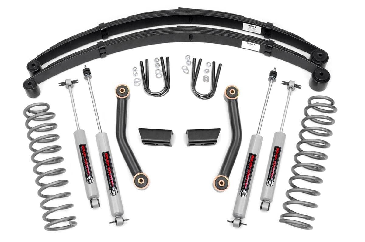 3 Inch Lift Kit | Series II | RR Springs | Jeep Cherokee XJ 2WD/4WD (84-01) by Rough Country