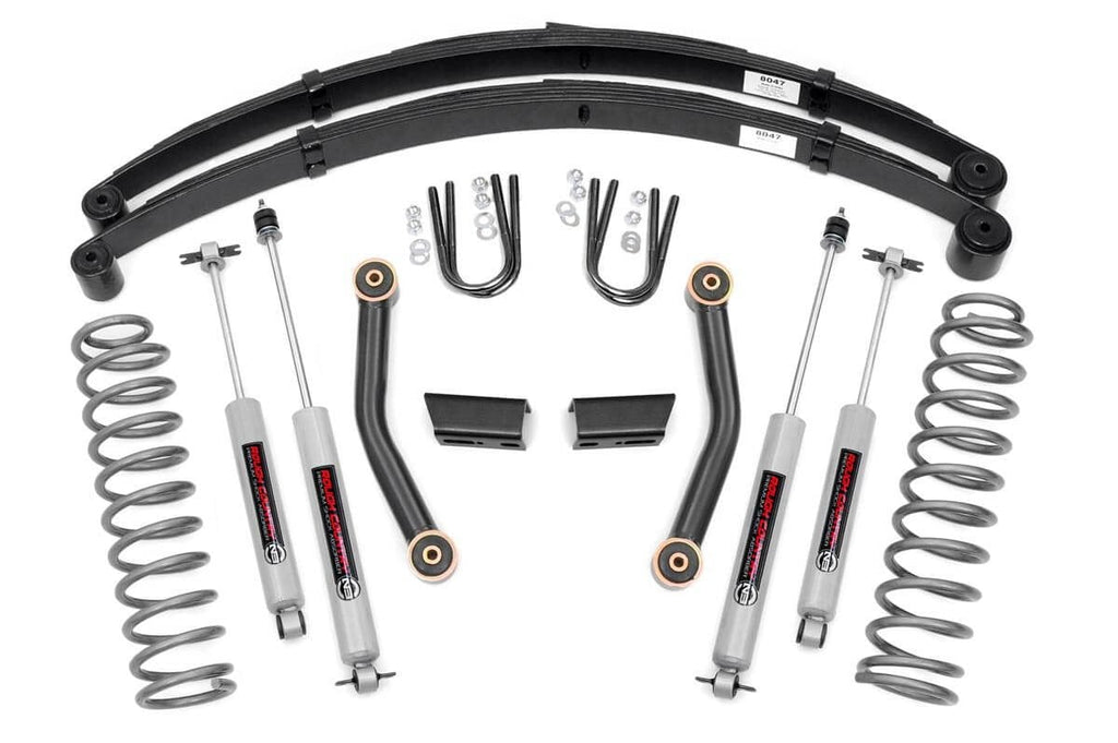 3 Inch Lift Kit | Series II | RR Springs | Jeep Cherokee XJ 2WD/4WD (84-01) by Rough Country