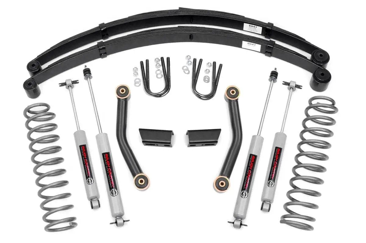 3 Inch Lift Kit | Series II | RR Springs | Jeep Cherokee XJ 2WD/4WD (84-01) by Rough Country