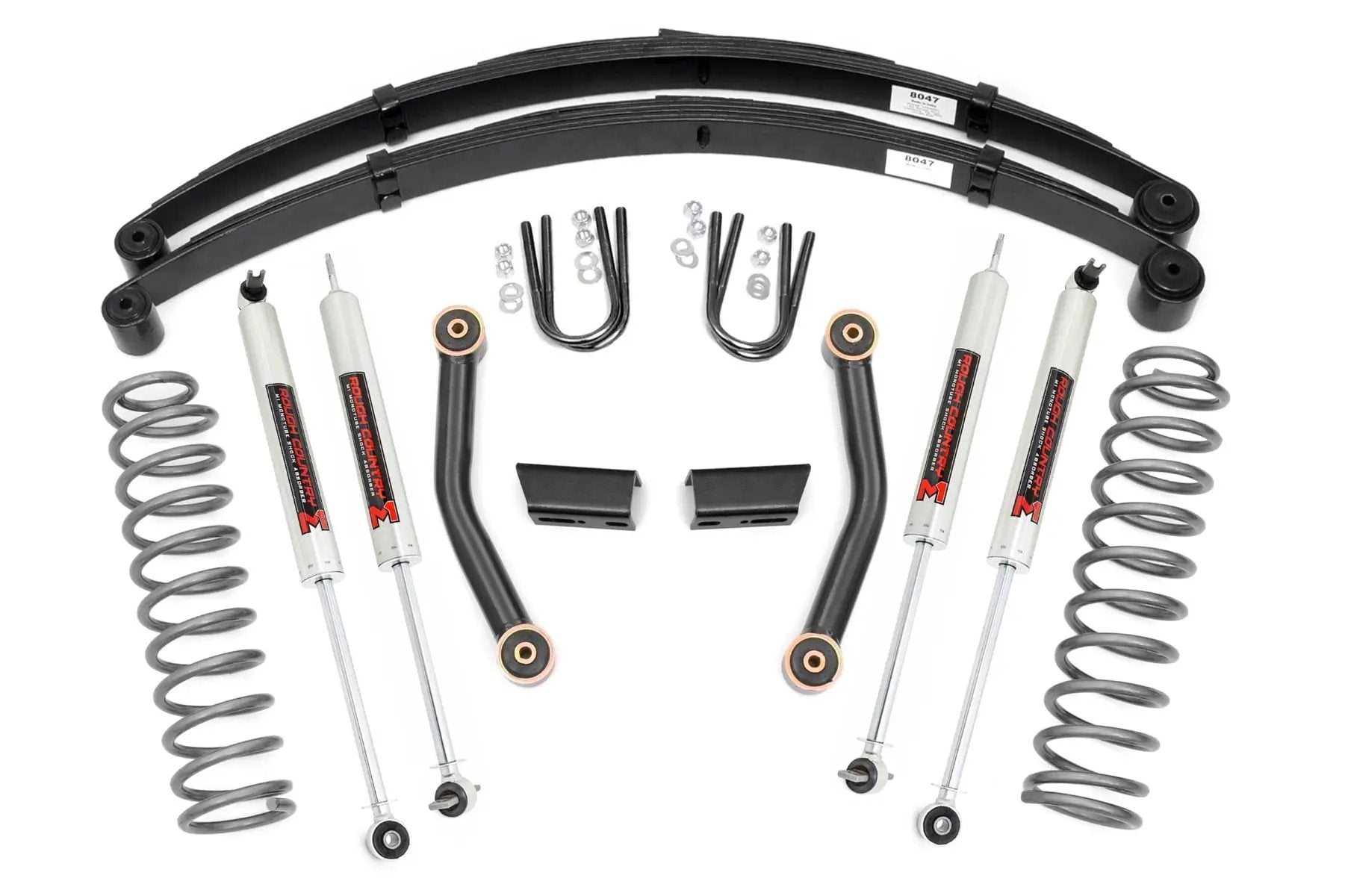 3 Inch Lift Kit | Series II | RR Springs | M1 | Jeep Cherokee XJ (84-01) by Rough Country