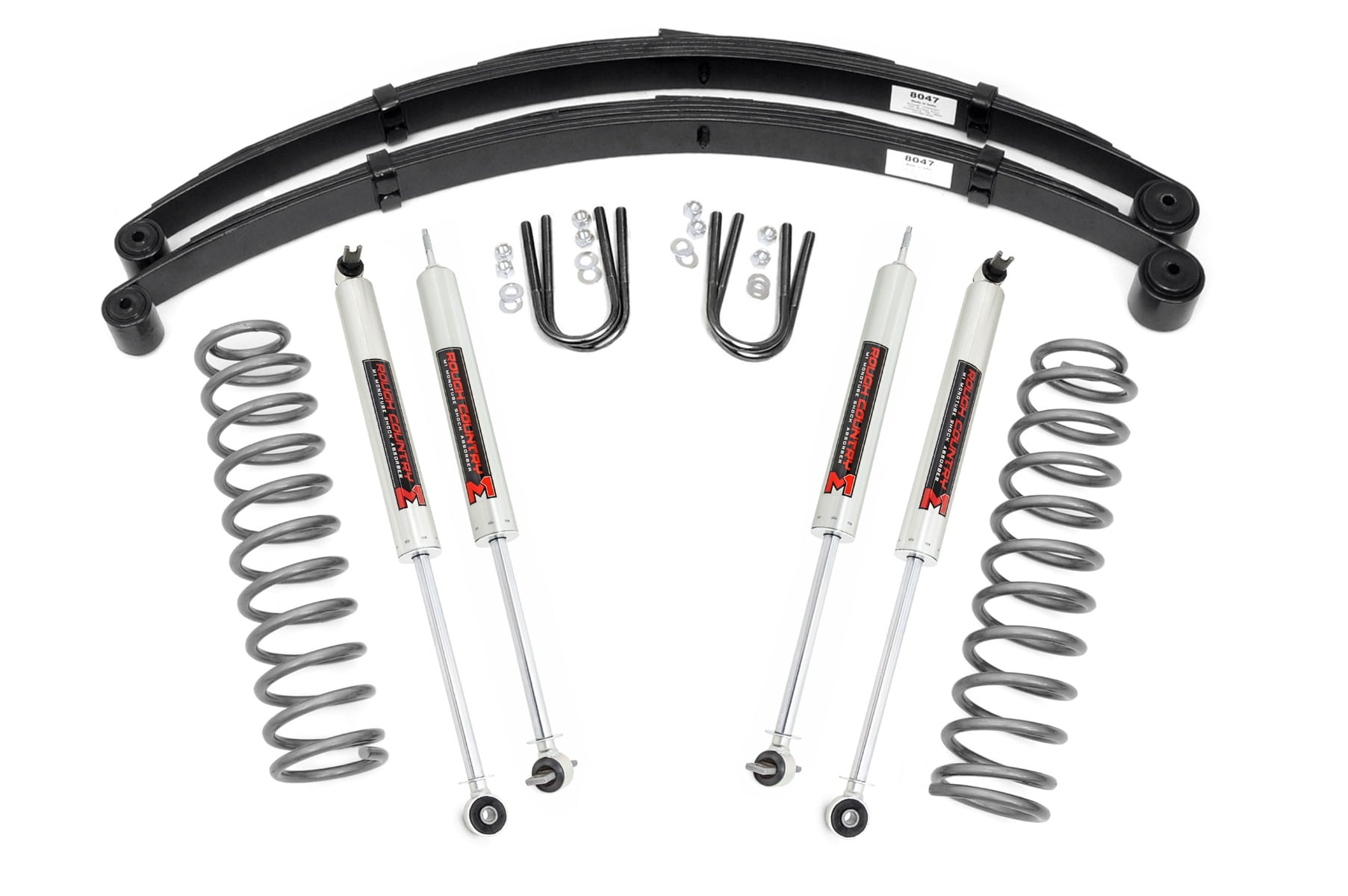 3 Inch Lift Kit | RR Springs | M1 | Jeep Cherokee XJ 2WD/4WD (1984-2001) by Rough Country
