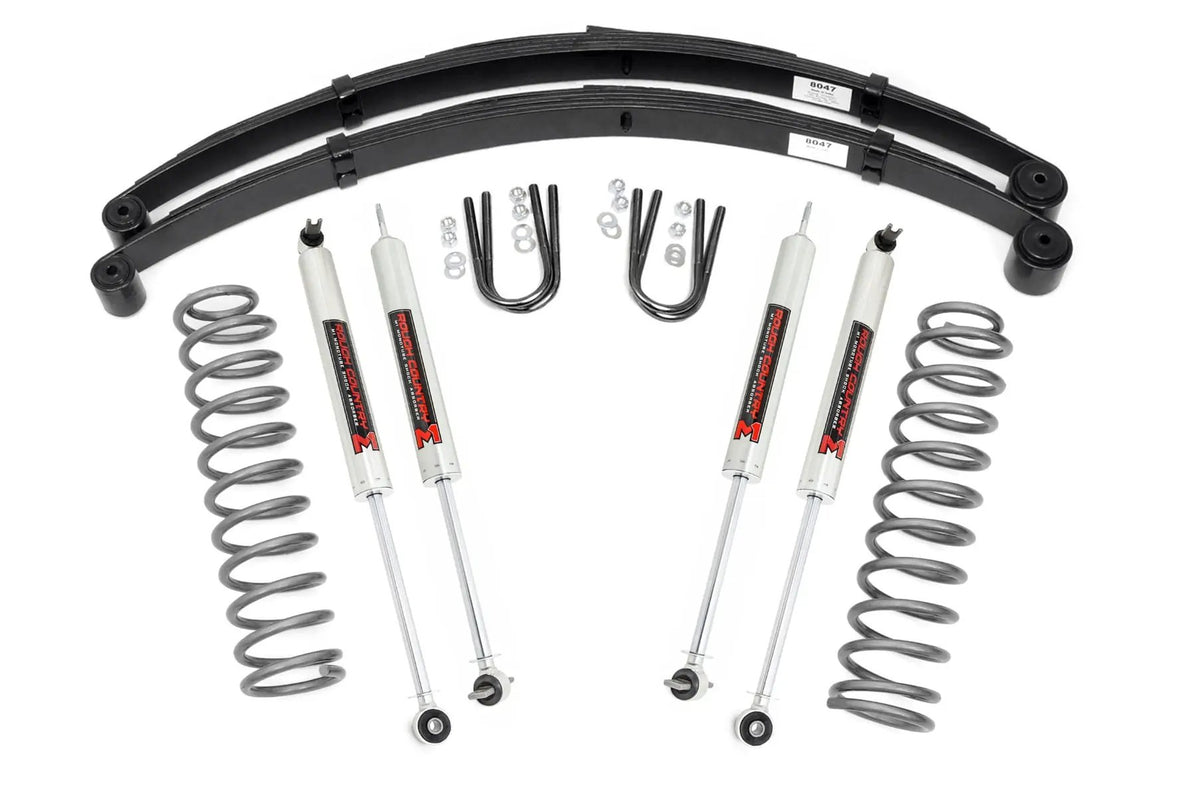3 Inch Lift Kit | RR Springs | M1 | Jeep Cherokee XJ 2WD/4WD (1984-2001) by Rough Country