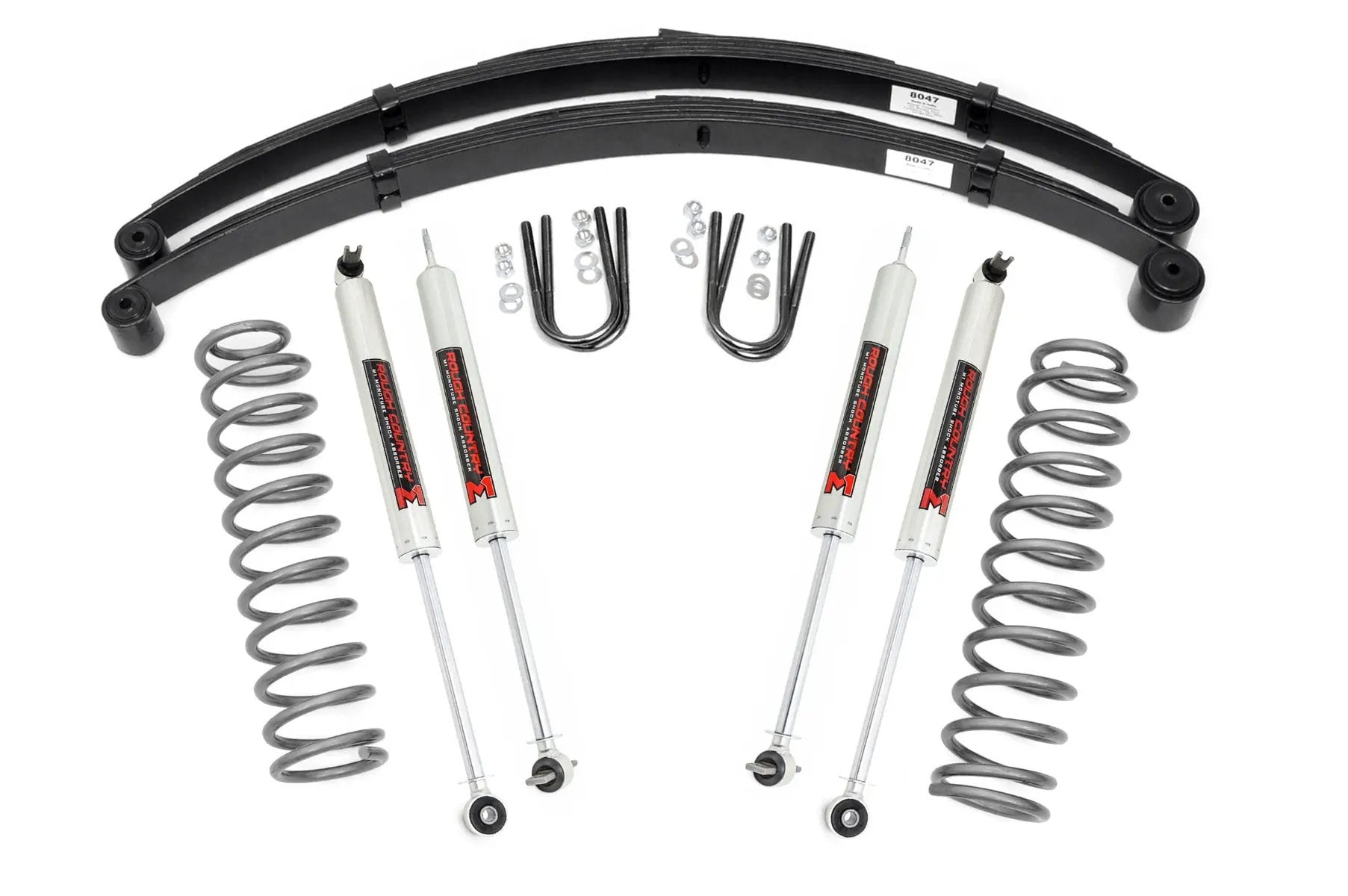 3 Inch Lift Kit | RR Springs | M1 | Jeep Cherokee XJ 2WD/4WD (1984-2001) by Rough Country