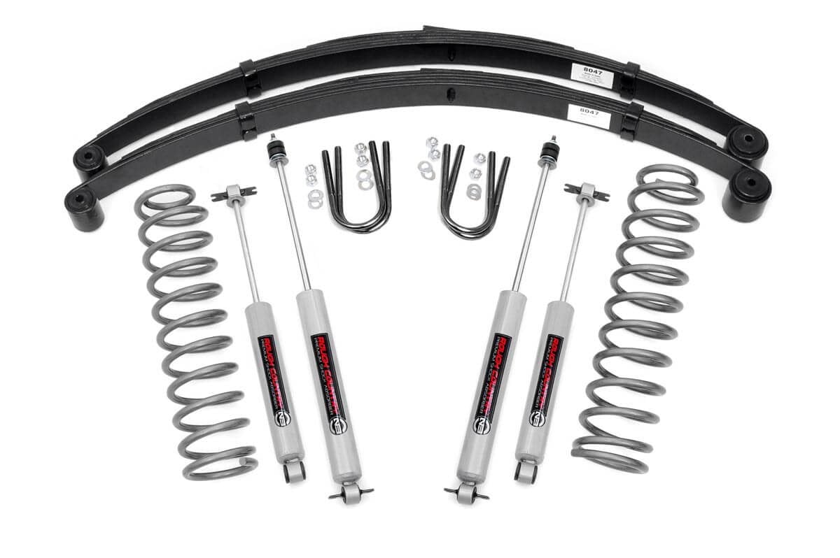 3 Inch Lift Kit | RR Springs | Jeep Cherokee XJ 2WD/4WD (1984-2001) by Rough Country