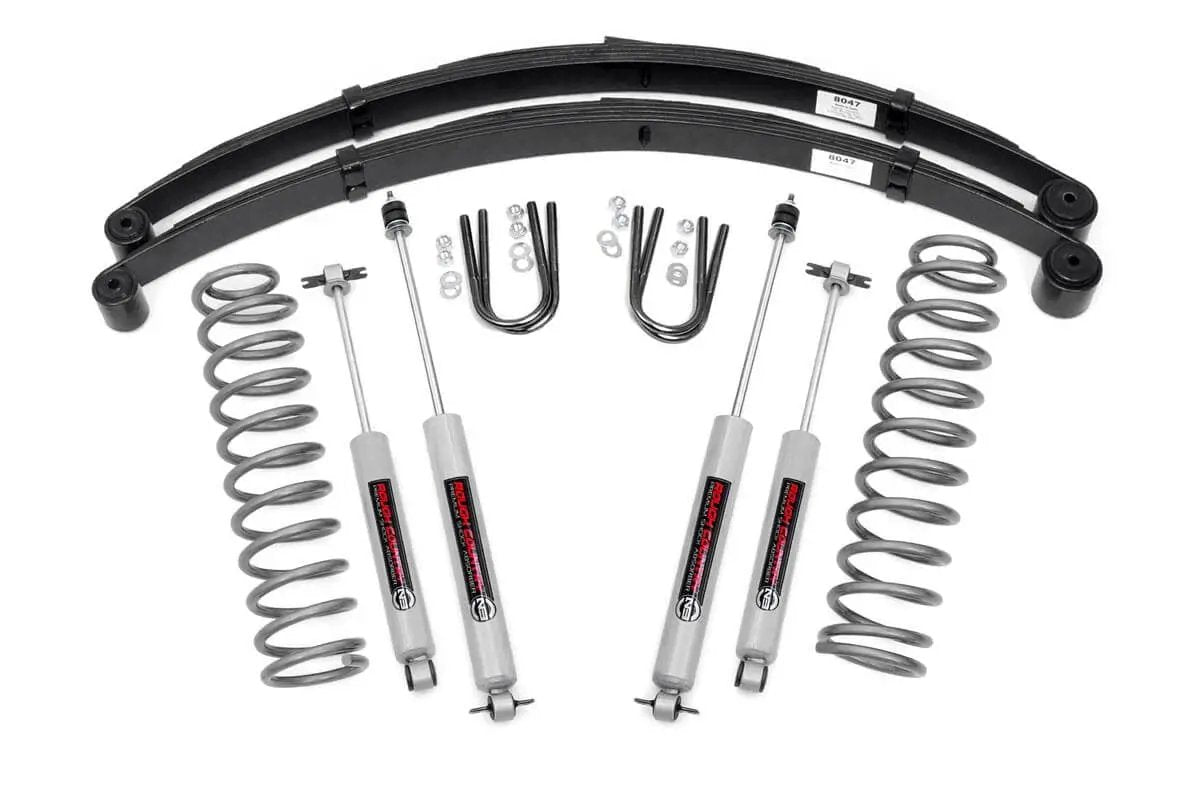 3 Inch Lift Kit | RR Springs | Jeep Cherokee XJ 2WD/4WD (1984-2001) by Rough Country