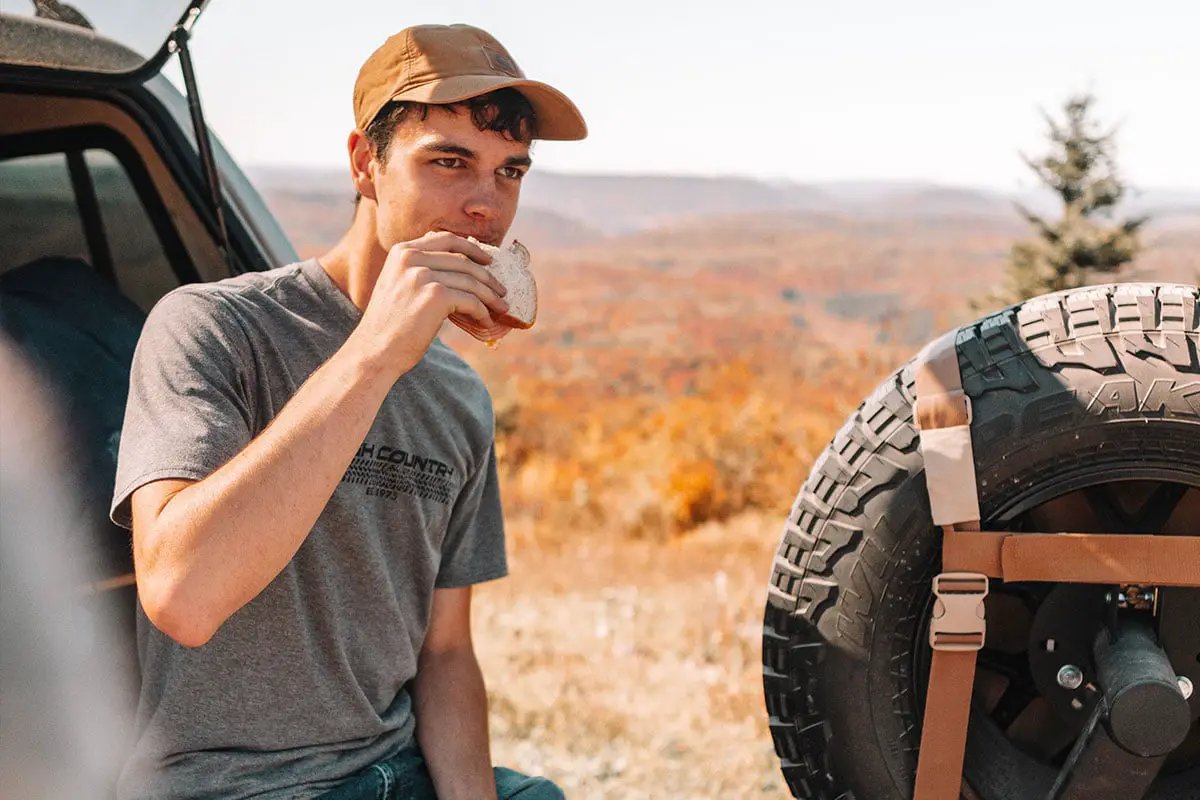 Rough Country T-Shirt | Horizontal Tread | Grey | LG by Rough Country