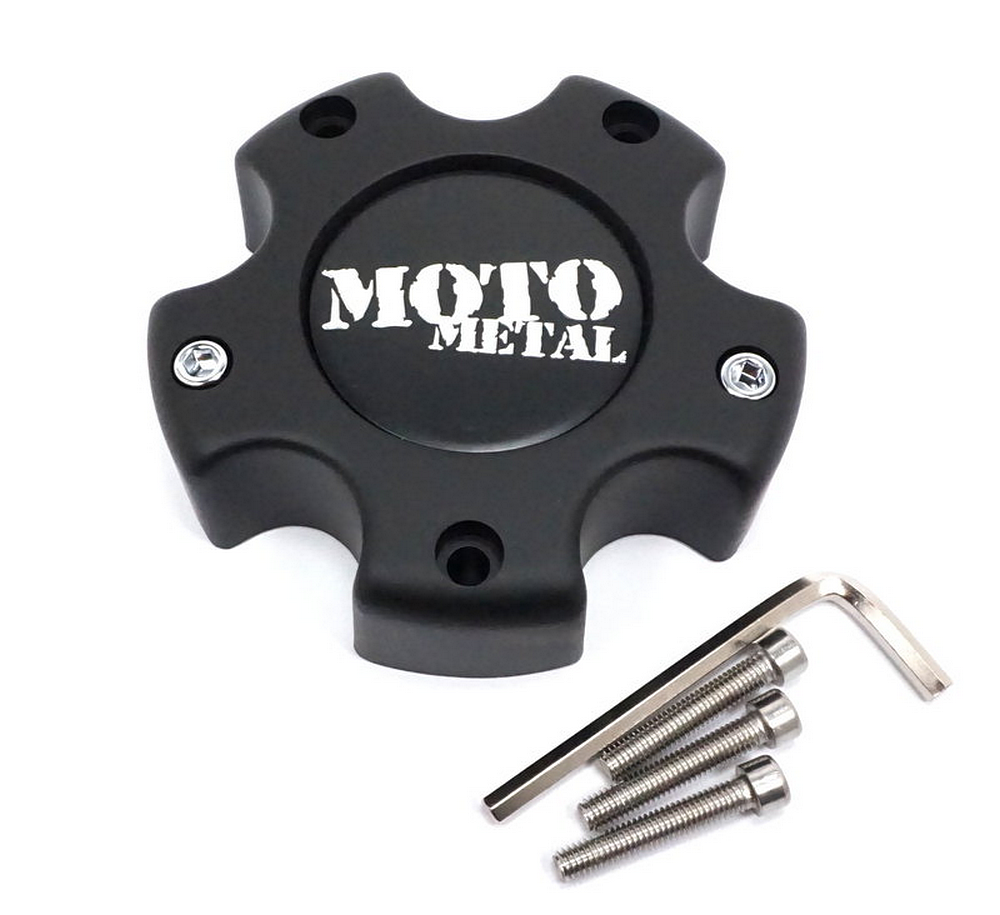 MOTO CAP M-BLK 5X4.5/4.75/5 - NEW LOGO by Moto Metal