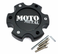 MOTO CAP MATTE BLACK 6X135 - NEW LOGO by Moto Metal