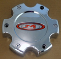 MO955/956 CAP CHR 6X5.5 - RED OVAL LOGO by Moto Metal