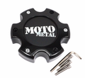 MOTO CAP GLOSS BLACK 6X5.5 - NEW LOGO by Moto Metal