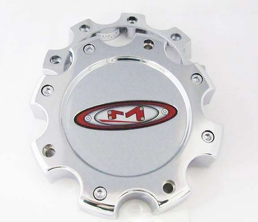 MO955/956 CAP CHR SHRT 8LUG - RED O LOGO by Moto Metal