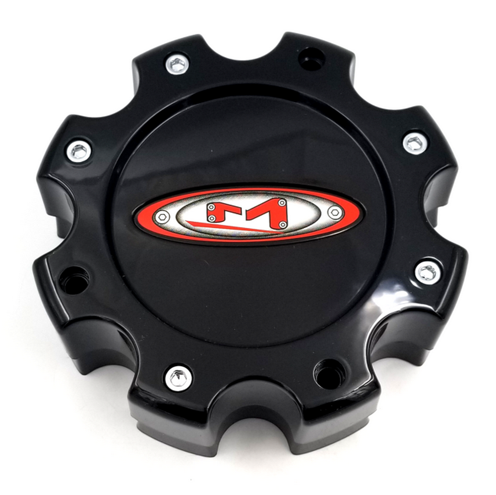 MO955/956 CAP BLK 8X6.5/170 - RED OVAL L by Moto Metal